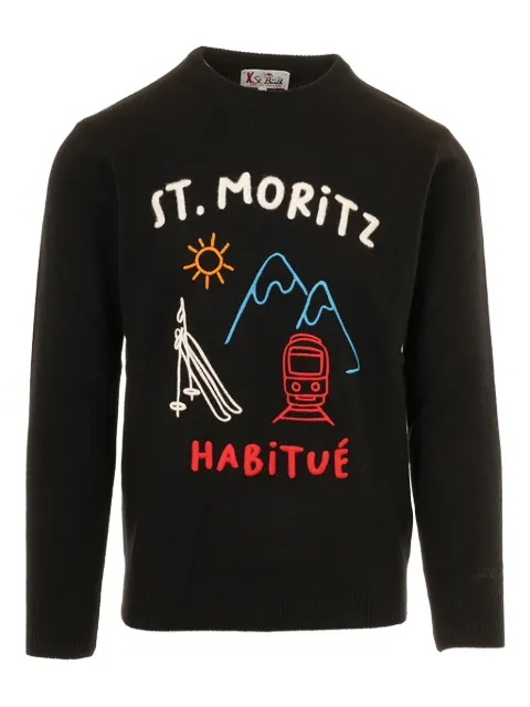 MC2 Saint Barth embroidered sweater Black HER000102973I00EMB