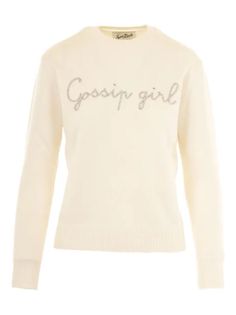 MC2 Saint Barth crew-neck long-sleeve sweater Neutrals QUE0010