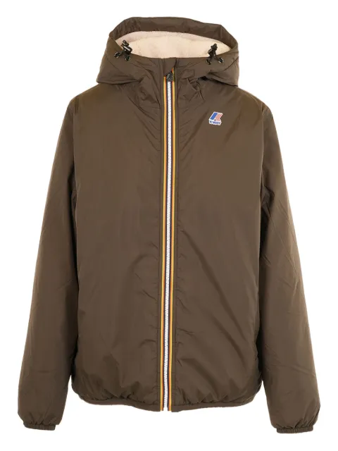 K-Way hooded zip-up jacket Brown K21515W