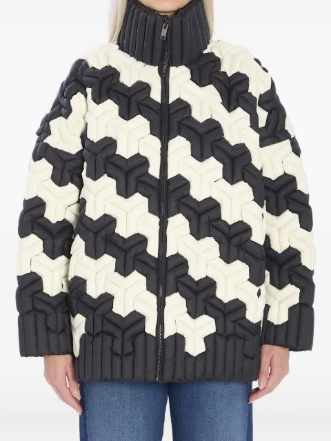 RAXXY high-collar zip-fastening puffer jacket Black CRDJ005N