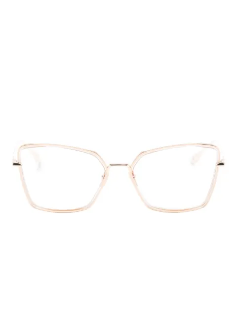 Dita Eyewear Behcka square-frame glasses Gold DTX196