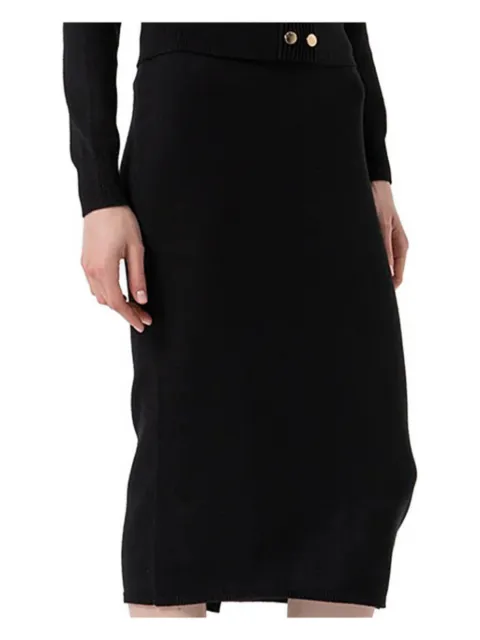 FRACOMINA button midi skirt Black FR25WG4004K55601053