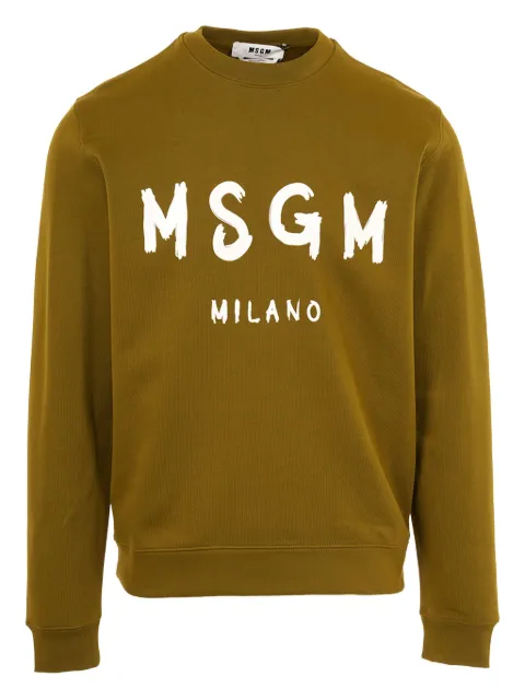 MSGM logo-print sweatshirt Brown 3940MM51325779938