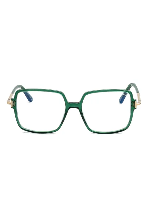 TOM FORD Eyewear square-frame glasses Green FT5915B