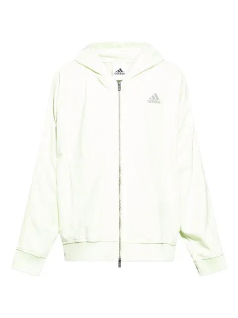 adidas essencial 3-stripes fleece hoodie Green KF8528