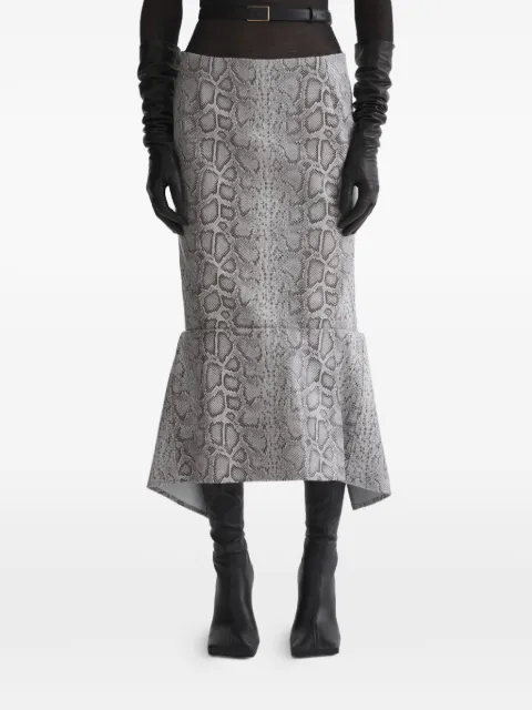 Mugler snake print skirt Grey 26P9JU05859000
