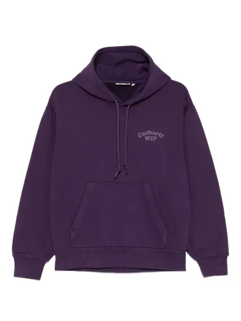 Carhartt WIP logo-print hoodie Purple I035520
