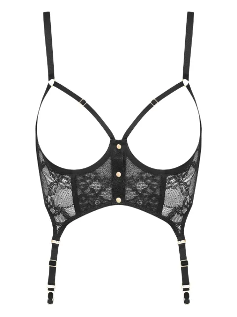 Maison Close Jeux Magnétiques open suspender bustier Black 563896