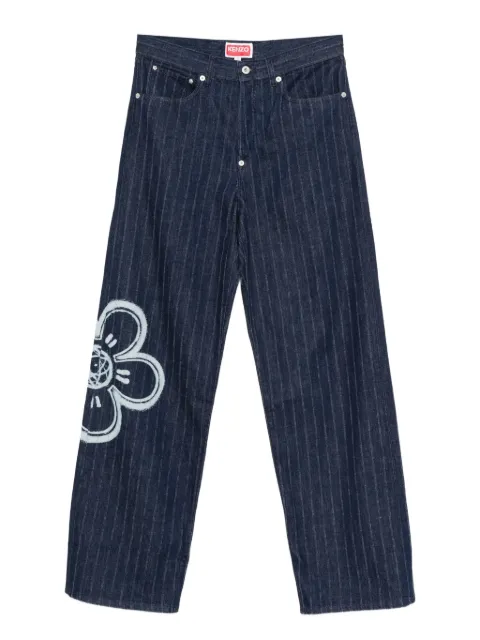 Kenzo x Futura 2000 striped jeans Blue FF65DP4216R1