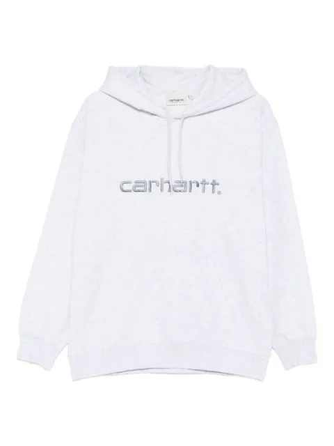 Carhartt WIP logo-embroidered hoodie Grey I033648