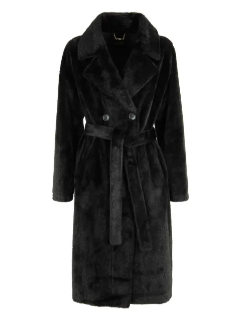 Seventy double-breasted belted coat Black PE0245520286097