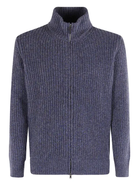 Kangra ribbed-knit cardigan Blue W6K220209