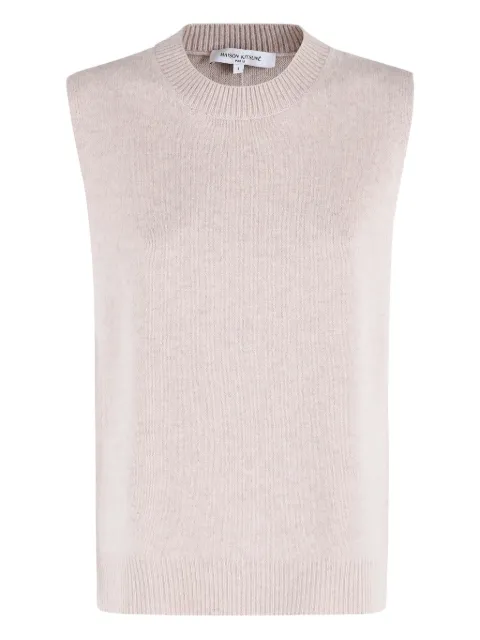 Maison Kitsuné sleeveless knitted vest Neutrals PW00608KT1171097
