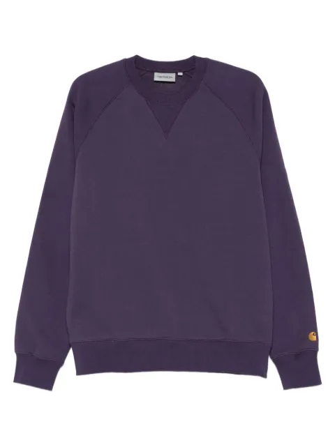 Carhartt WIP logo-embroidered sweatshirt Purple I033660