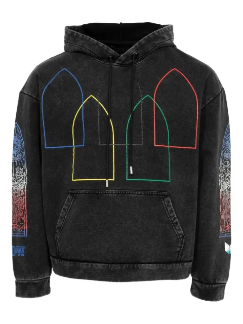 Who Decides War Intertwined Windows hoodie Black 26371SS240106IWHSMULT