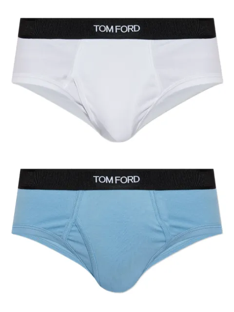 TOM FORD logo-waistband briefs (pack of two) White T4XC11040