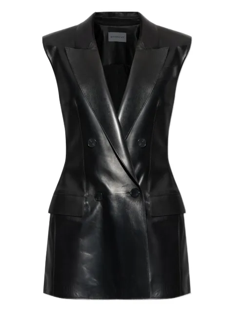 Givenchy double-breasted sleeveless jacket Black BW30MD604J