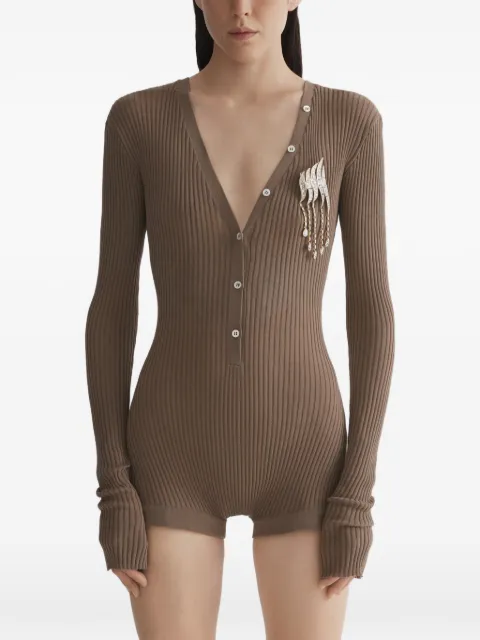 Mugler button top Brown 26P2BO02901136