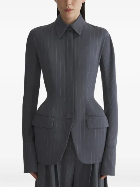Mugler pinstripe jacket Grey 26P1VE04831022