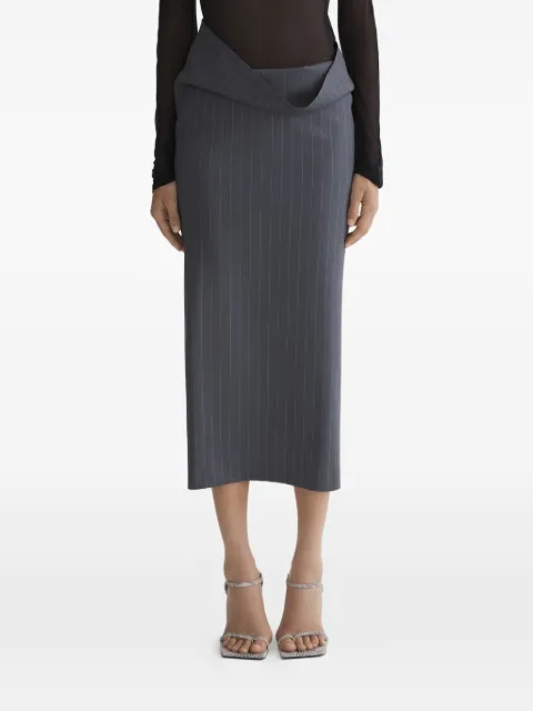 Mugler pinstripe split skirt Grey 26P1JU05841022