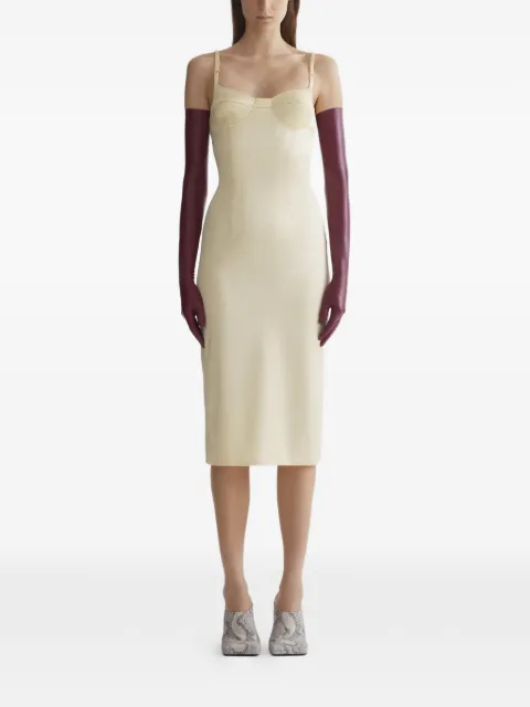 Mugler fitted lingerie dress Neutrals 26P1RO18085013