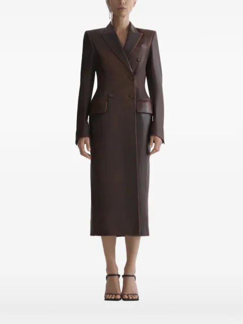 Mugler double-breasted jacket coat Brown 26P9MA02109040