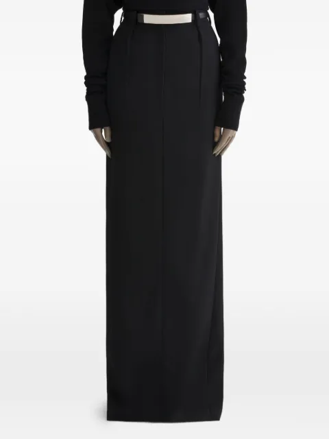Mugler split long skirt Black 26P1JU05831019