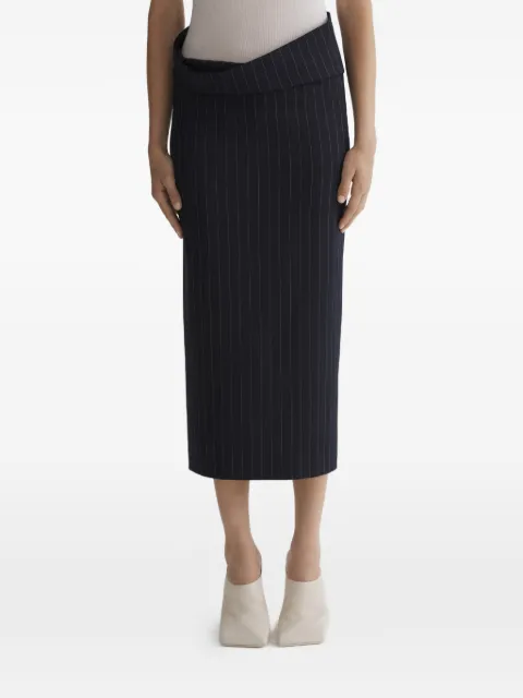 Mugler pinstriped split skirt Black 26P1JU05841022