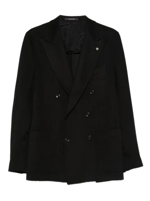Tagliatore double-breasted pocket blazer Black 1SHJ20K340209