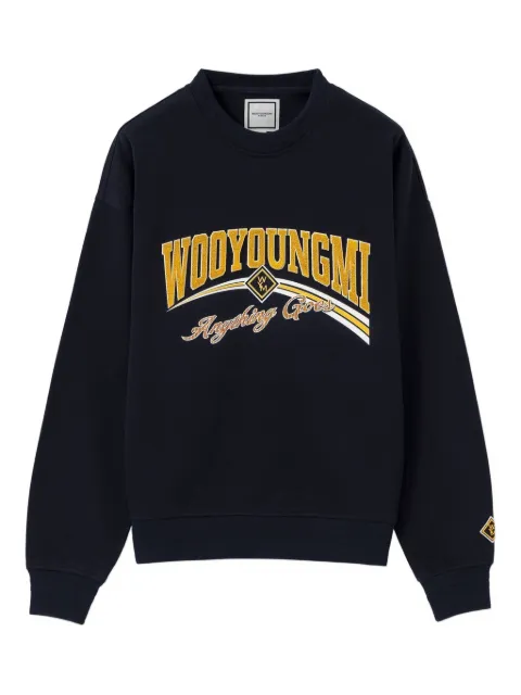 Wooyoungmi logo crewneck sweatshirt Blue W253TS24