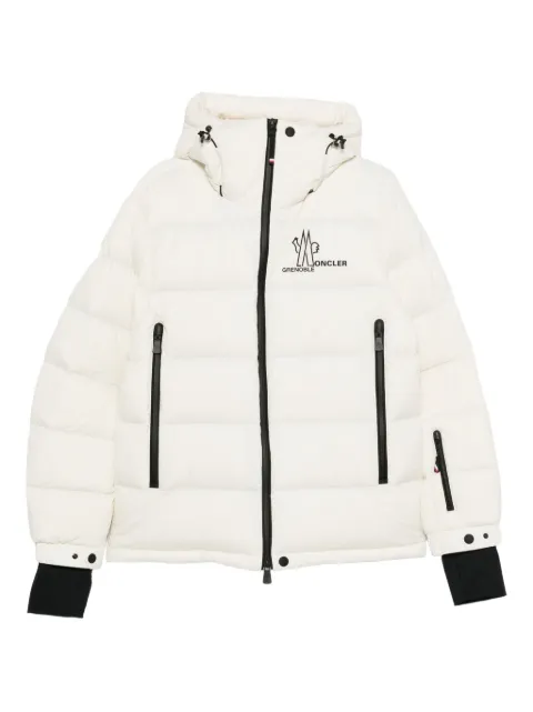 Moncler Grenoble hooded zip-fastening jacket White L20971A00046539X6