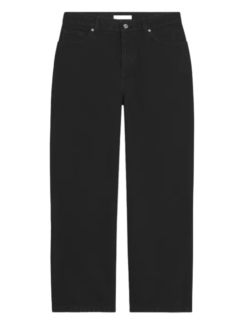 Maison Kitsuné belt-loops denim trousers Black PM01111WD4018P199