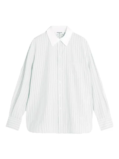 Maison Kitsuné striped-pattern shirt White PW00416WC5063P181