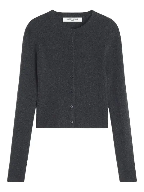 Maison Kitsuné long-sleeves buttoned cardigan Grey PW00511KT1172P180