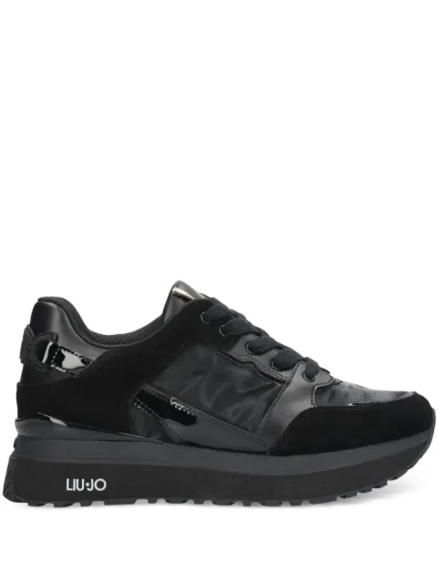 LIU JO MAXI WONDER 91 lace-up sneakers Black BF5005PX522