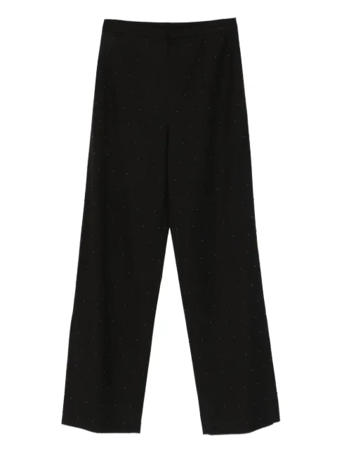 Isabelle Blanche rhinestone-embellished trousers Black IS25FWP048T002
