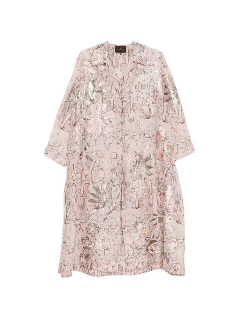 Biyan floral-print coat Pink CBFW25002