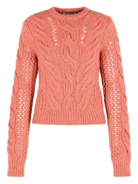 Sportmax Radio braided sweater Pink 2522366142600