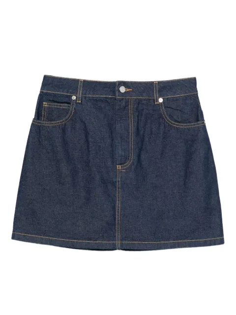 Maison Kitsuné denim mini skirt Blue PW01503WW0081