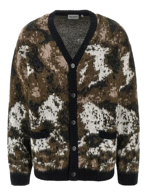 Carhartt WIP Merton jacquard pocket cardigan Brown I035391