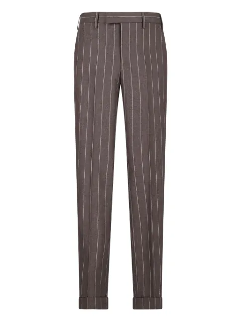 PT Torino pinstripe pleated trousers Brown COAFMAZ00CL1TO02