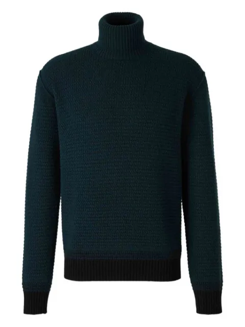 Zegna hooded side-pockets sweater Green UGK73A2120