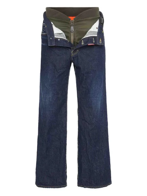 DSQUARED2 button zip jeans Blue S71LB1639D30011