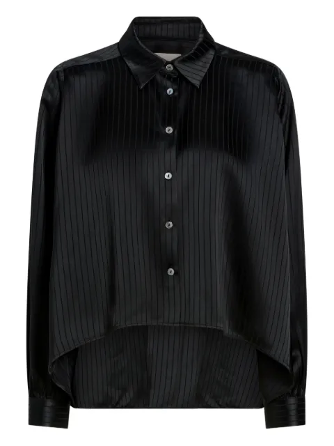 Cinq A Sept Georgia stripe top Black ZW201010379ZBLK