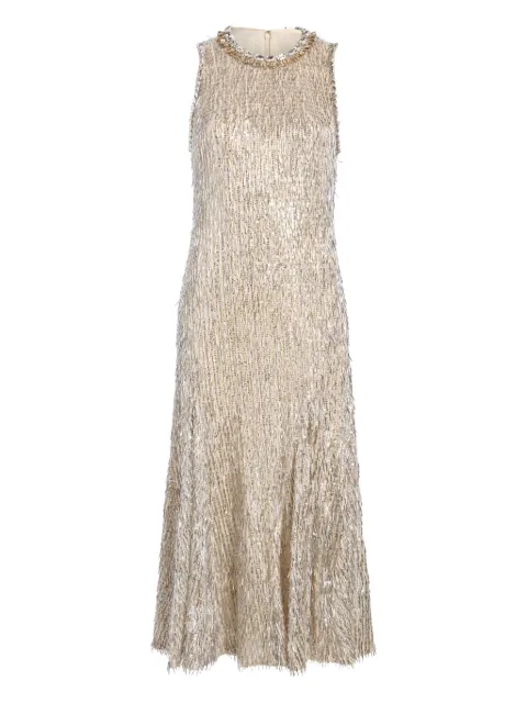 Cinq A Sept Izara midi dress Neutrals ZD322510381ZSIL