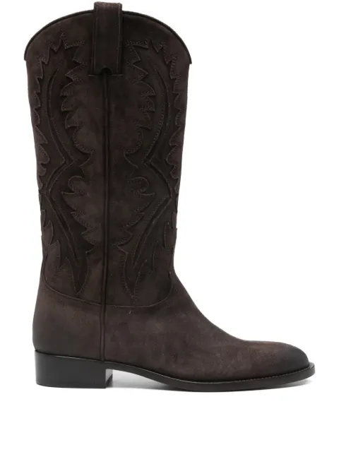 Sartore suede appliqué boots Brown SR471006