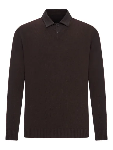 Roberto Collina cotton-piquet polo shirt Brown 253M37002SU