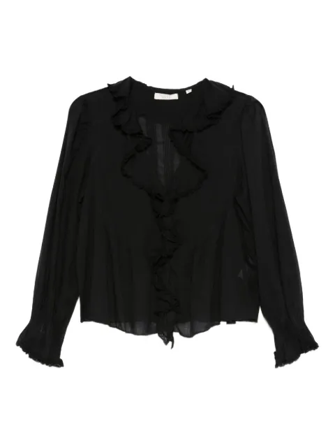 DÔEN Hardy long-sleeve blouse Black 2011643L