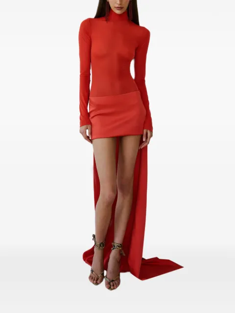 The New Arrivals Ilkyaz Ozel Catroux long-sleeve bodie Red SS26NA00600560874