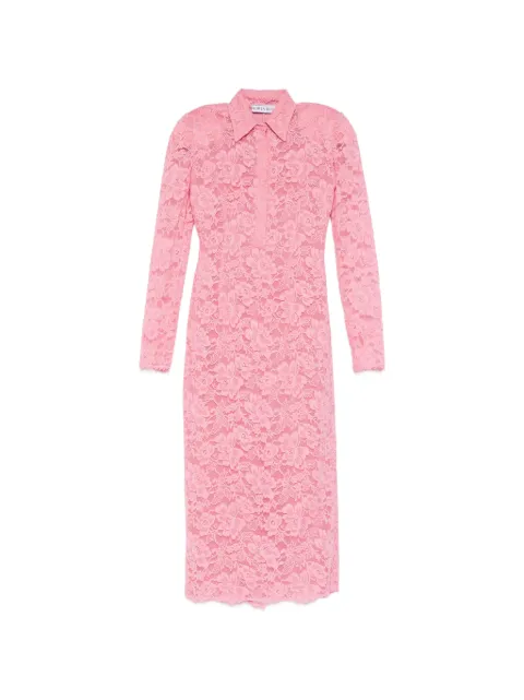Rowen Rose floral-lace polo-collar dress Pink DRSRR112